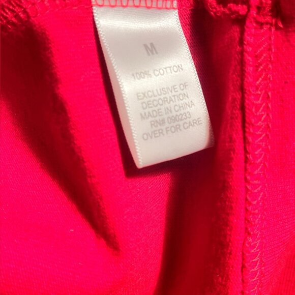 Vintage #BEENTRILL# Virgil Abloh athleisure trendy red crewneck streetwear top M - Picture 4 of 4